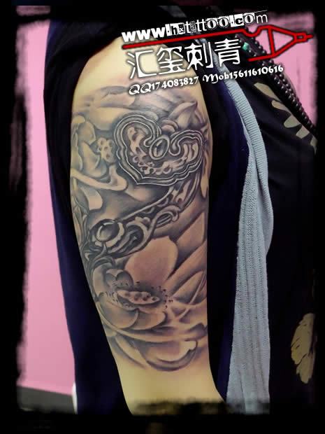 如意莲花纹身北京纹身图案hxtattoo